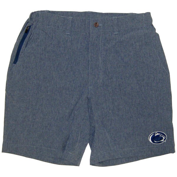 men's navy traveler shorts with Penn State Athletic Logo